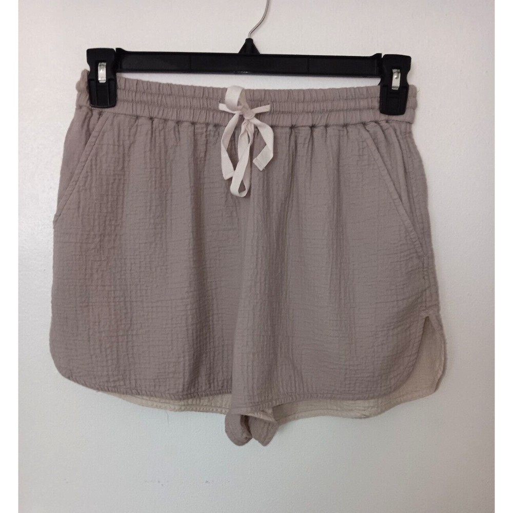 Wilfred Aritzia Cotton Spandex Casual Waffle Beige Shorts Women’s Size M